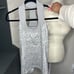 Lululemon Scoop Neck Tank Luon Petite Fleur Silver Spoon / Ambient Grey size 4