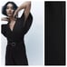 NWT. Zara Black Belted Ruffled V-Neck Jumpsuit. Size S.