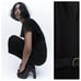 NWT. Zara Black Belted Ruffled V-Neck Jumpsuit. Size S.
