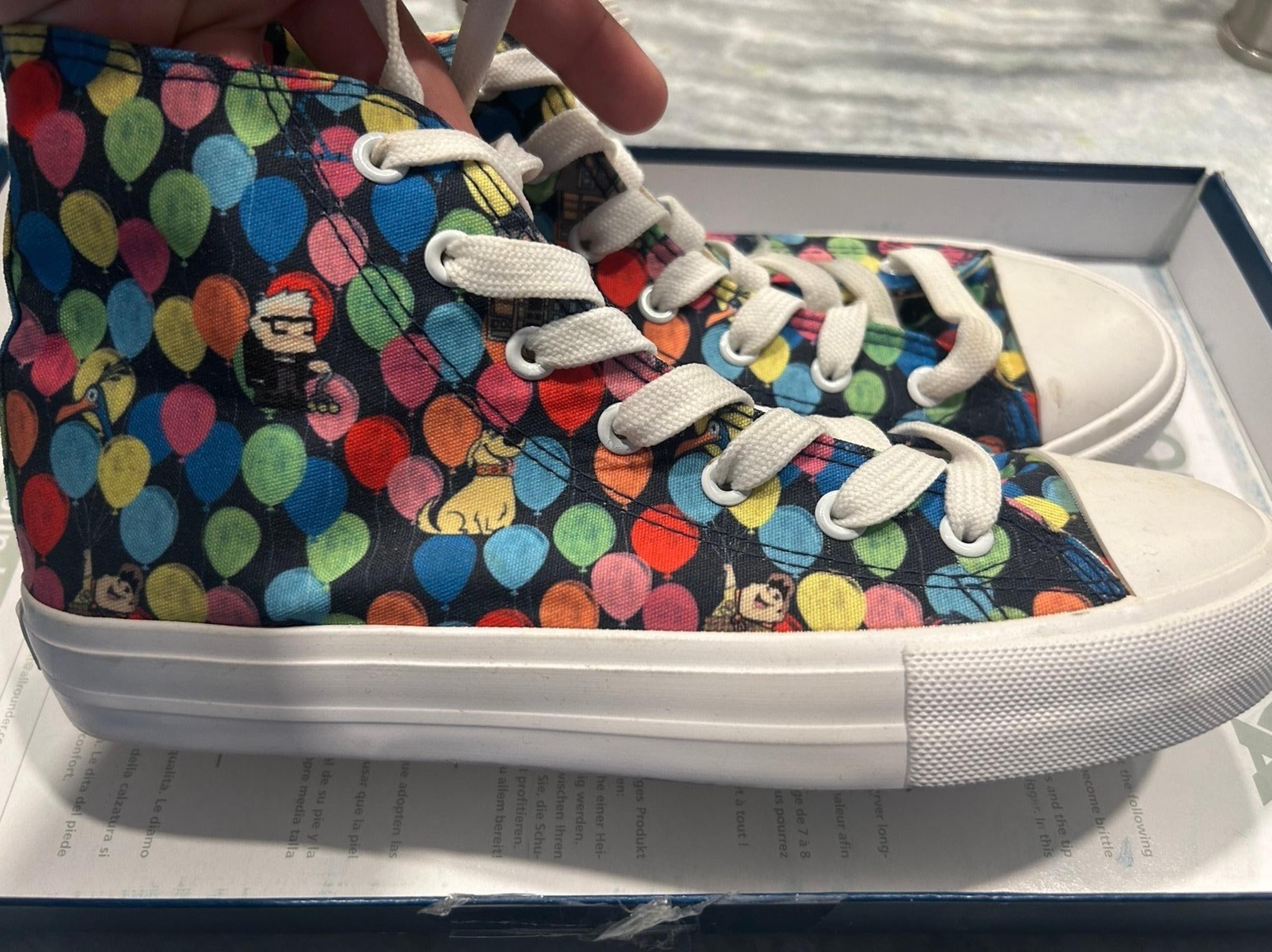 Disney Pixar Up Kevin Dug Carl Russel High Top Sneaker Shoes W7