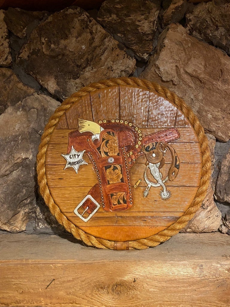 LEATHERSCENES hand-tooled leather artwork
