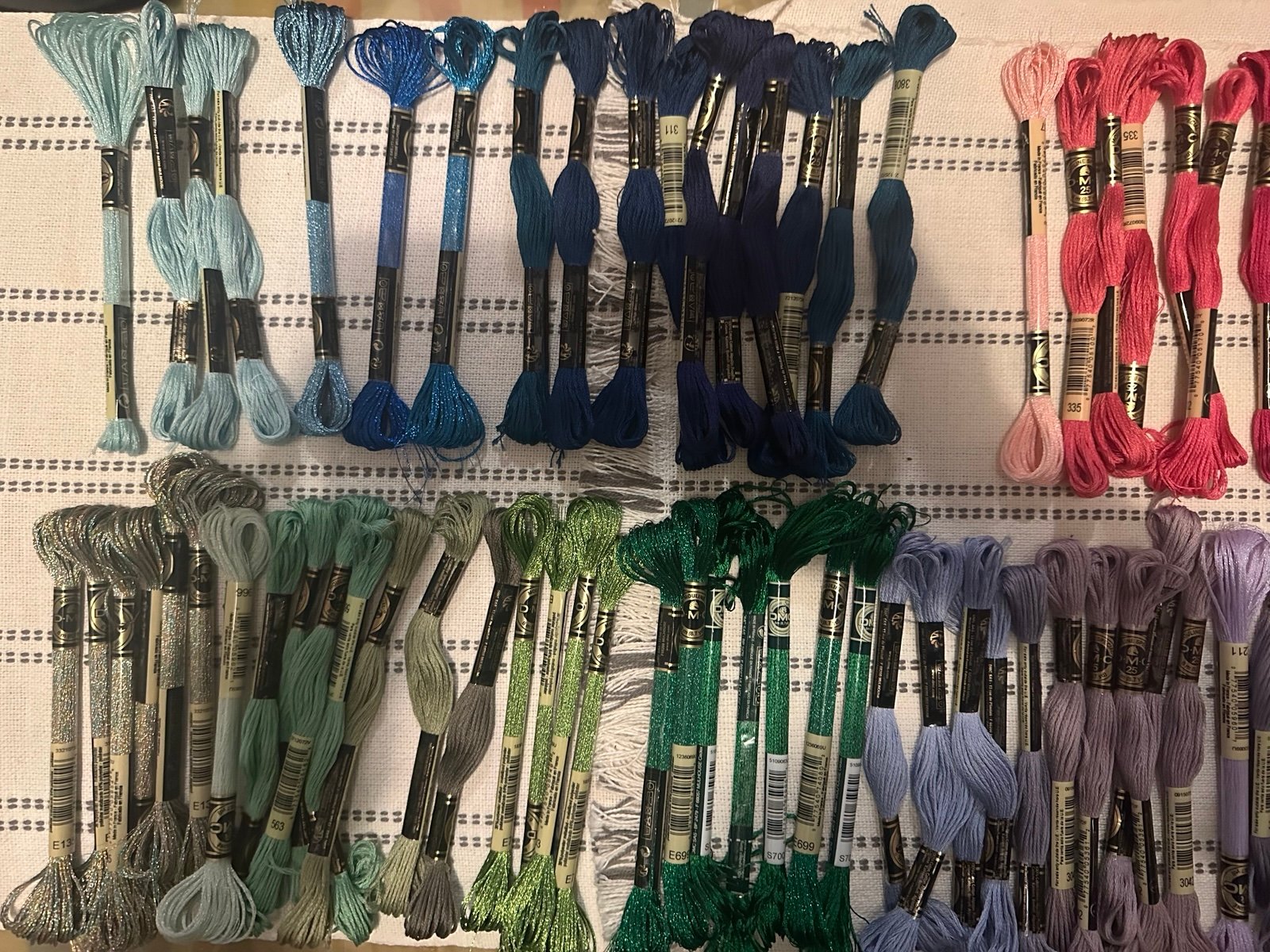91 DMC Embroidery Colors