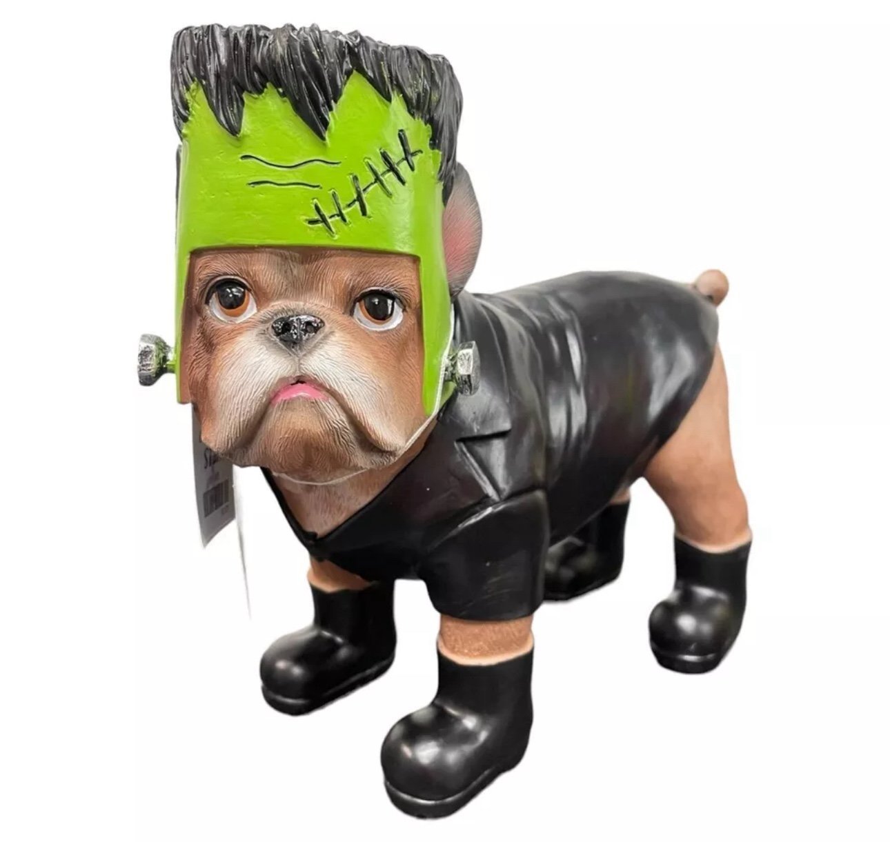 Halloween Frenchie French Bulldog 10” Frankenstein Resin Statue Figurine