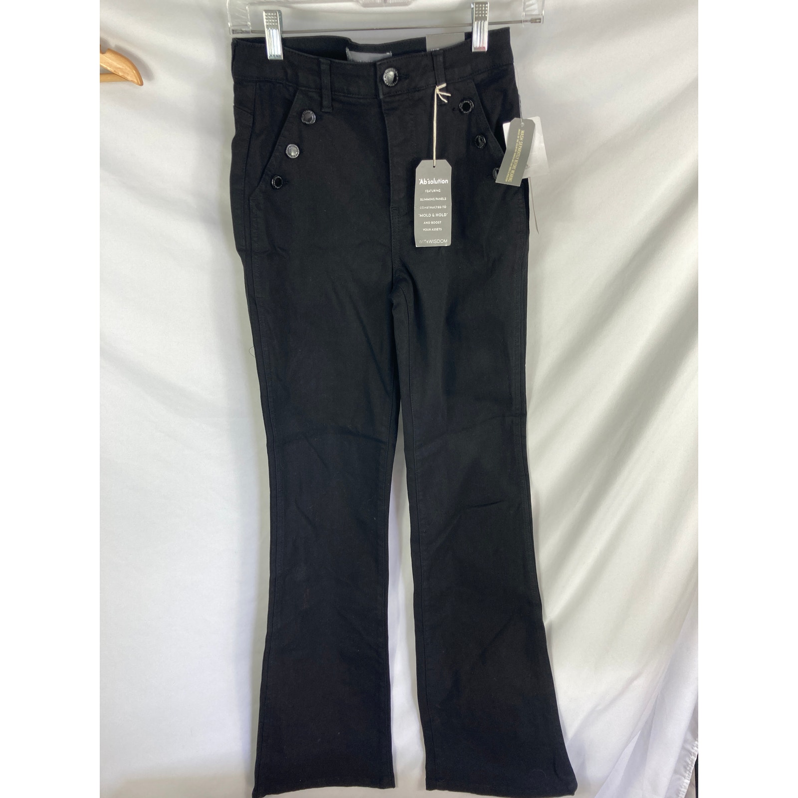 NWT Wit & Wisdom Absolution Skyrise Wide Leg Flare Jean Size 2