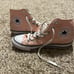 Pink hi top converse
