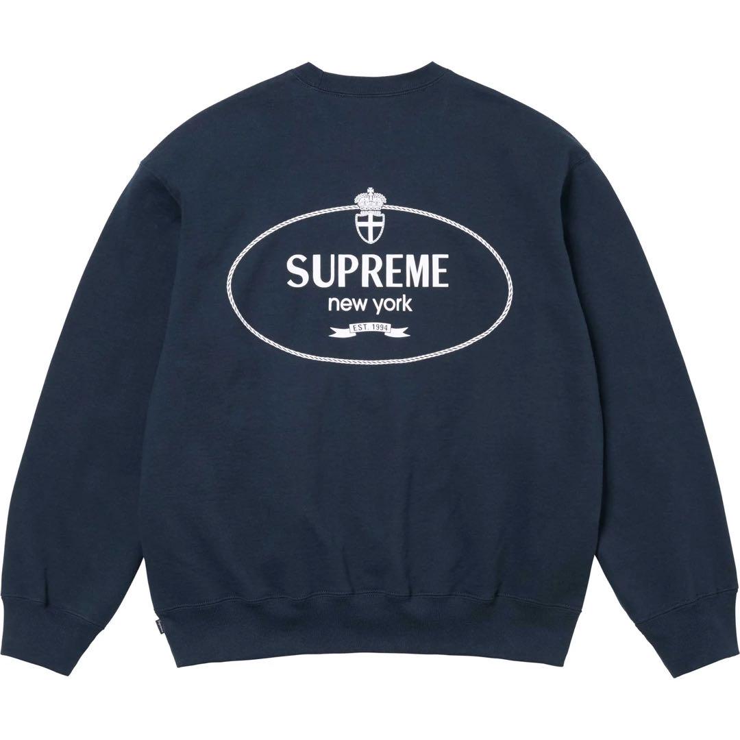 新品　SUPREME 24fw Crest Crewneck PRADA Supreme Crest Crewneck (FW24) - $148