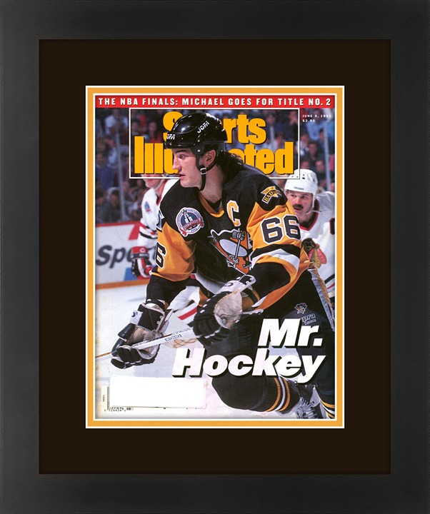 Mario Lemieux Matted and Framed Sports Illustrated Magazine June 8,1992 Original