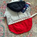 Champion Red Grey Navy Raincoat Hooded Jacket Dog’s Size Large