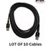 LOT of 10 Zebra Enterprise CBA-U47-S15ZAR Shielded USB Cable- NEW- Same Day Ship