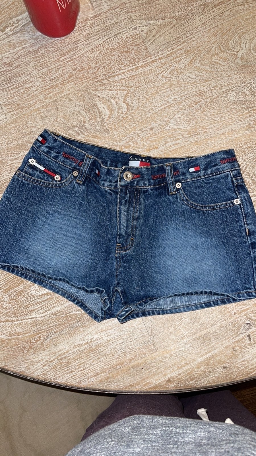 Vintage Tommy Hilfiger denim jean shorts 90s 1990s