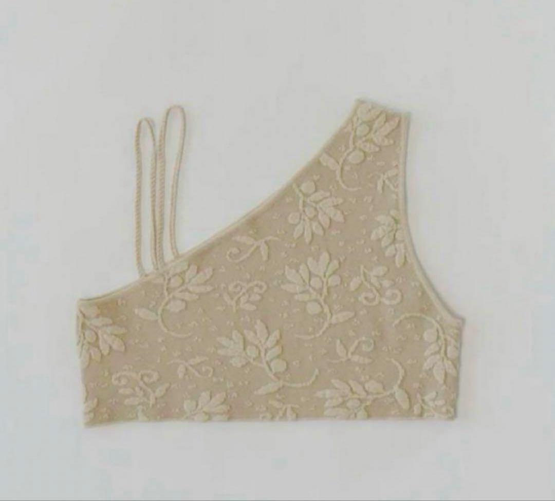 New with Tag】eaphi one shoulder leaf bustier