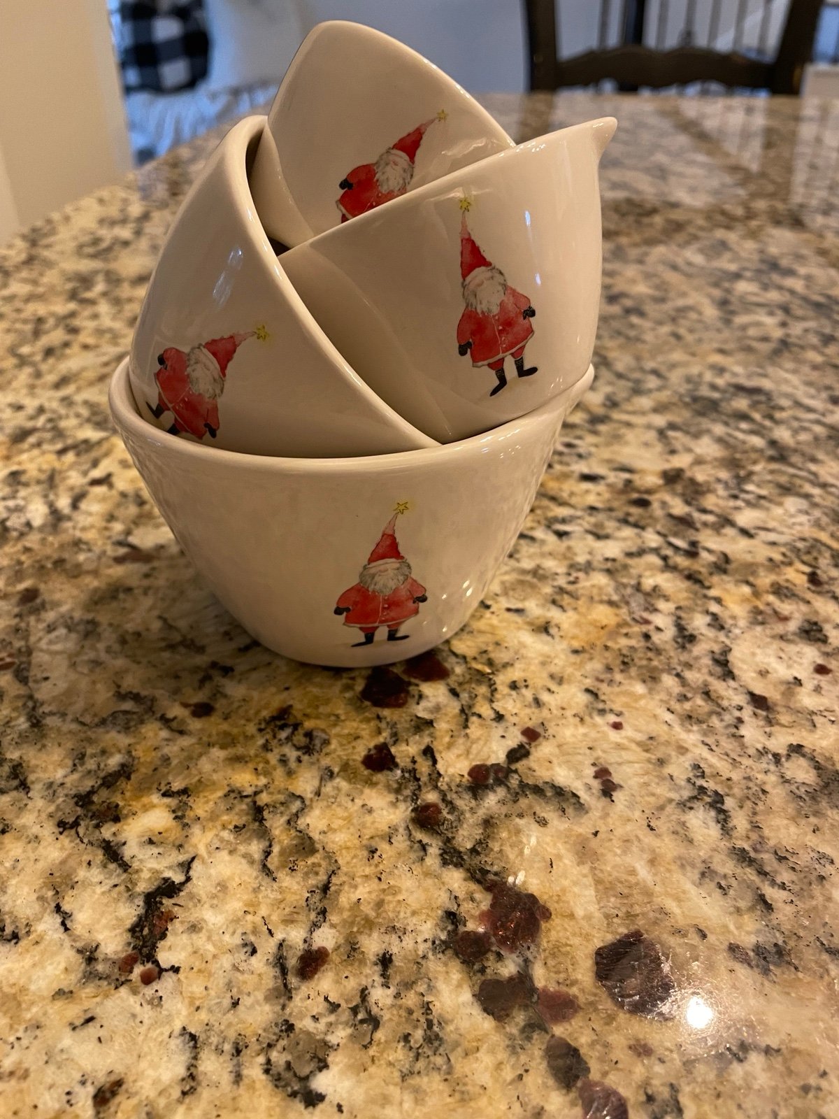 Rae Dunn Christmas Santa measuring cups
