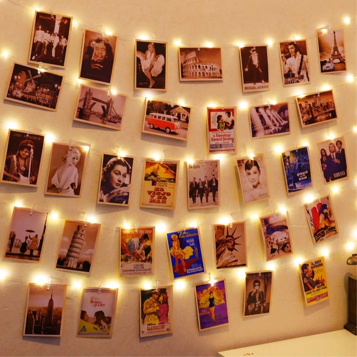 120LEDs Photo String Light, Warm White 40Ft Fairy Light