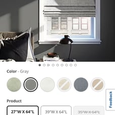 Classy SunZero Roman Shades in Grey