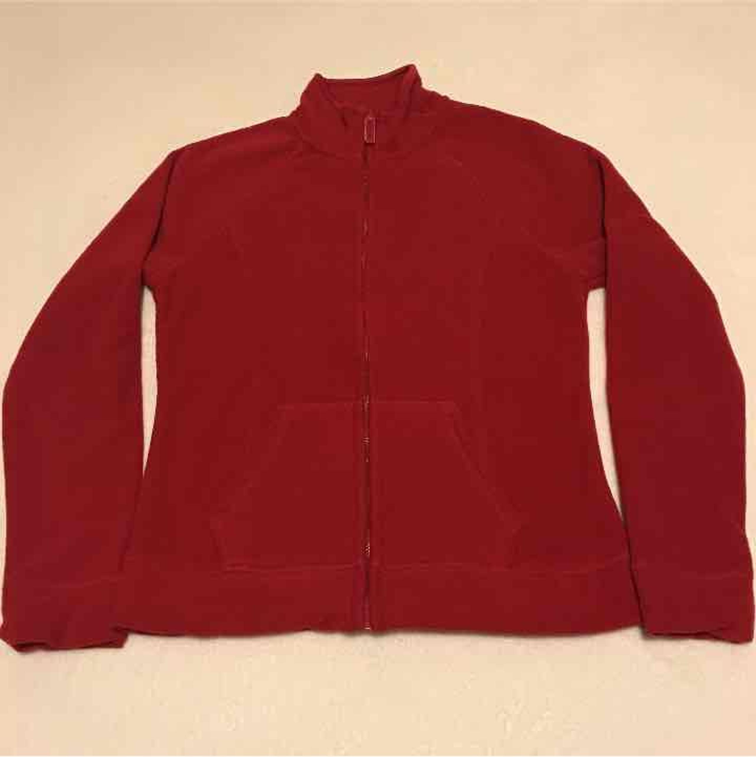 Old Navy Fleece Full Zip Red Sweater (M)