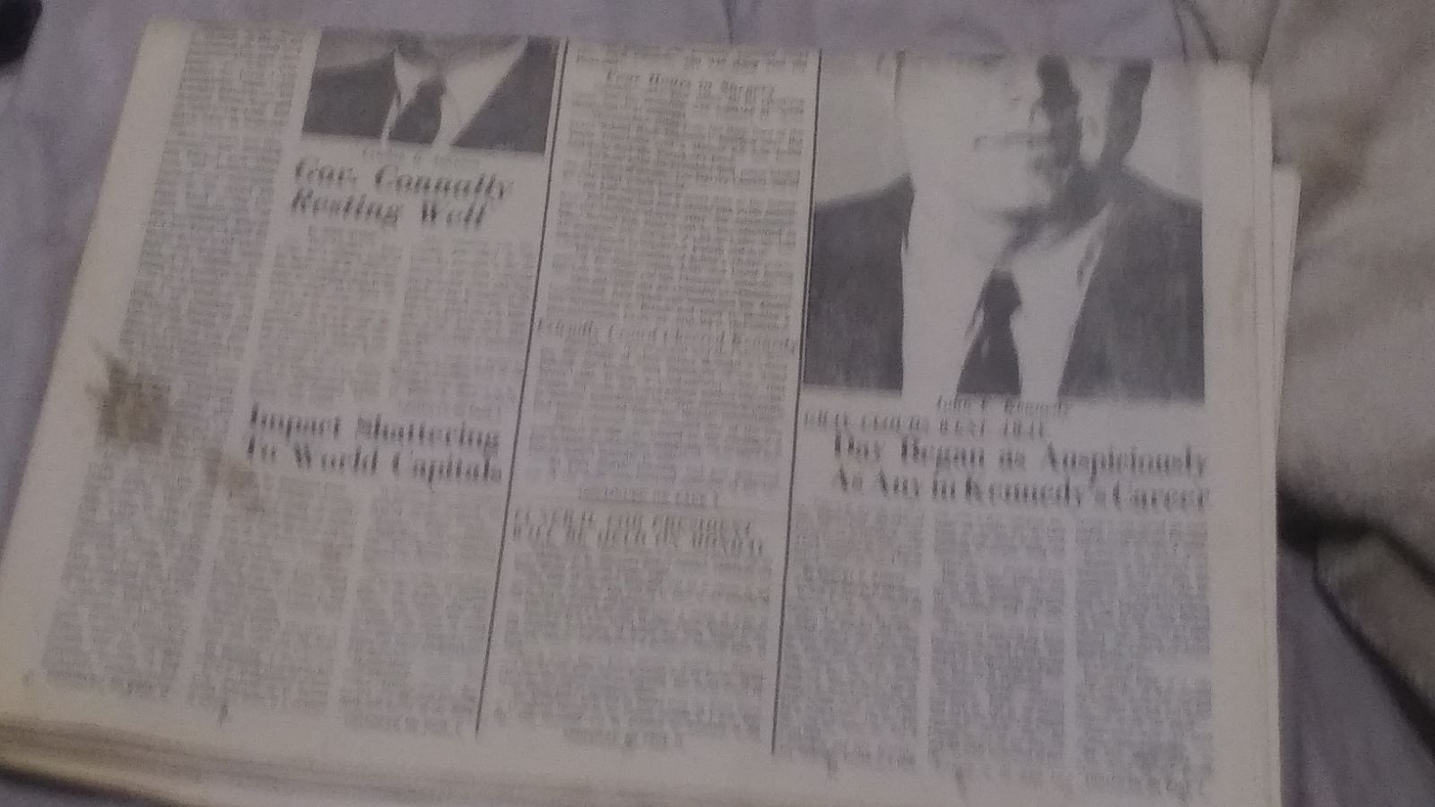 1964 newspaper President Kennedy assassi