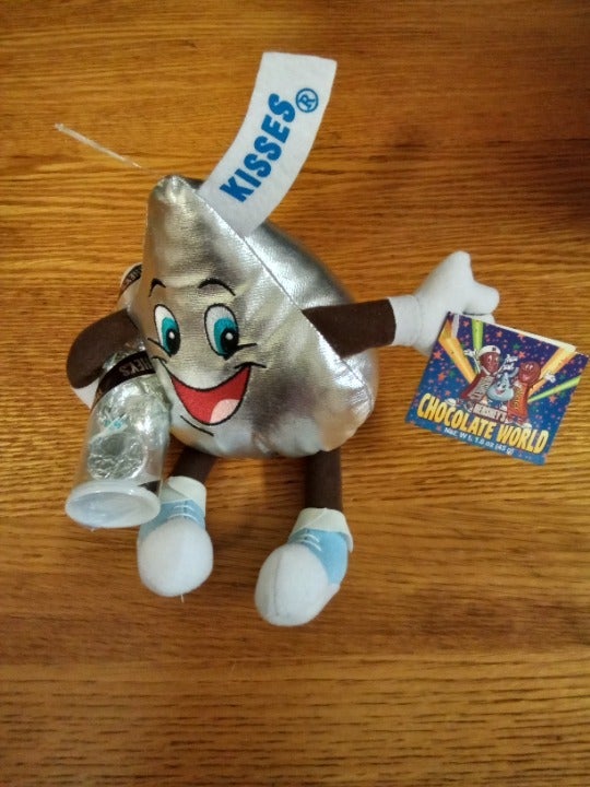Hershey's Chocolate World Kisses Plush Toy with Kisses Candy by Jaxxi Products &