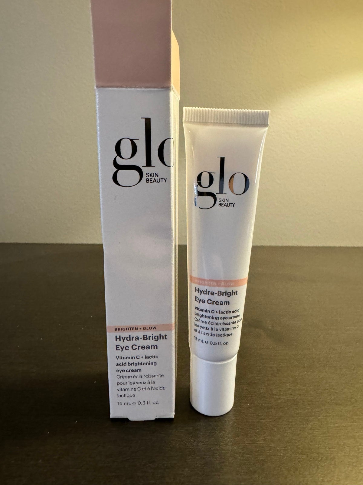 Glo Skin Beauty Hydra-Bright Eye Cream .5 fl oz 15 ml Full Size NIB