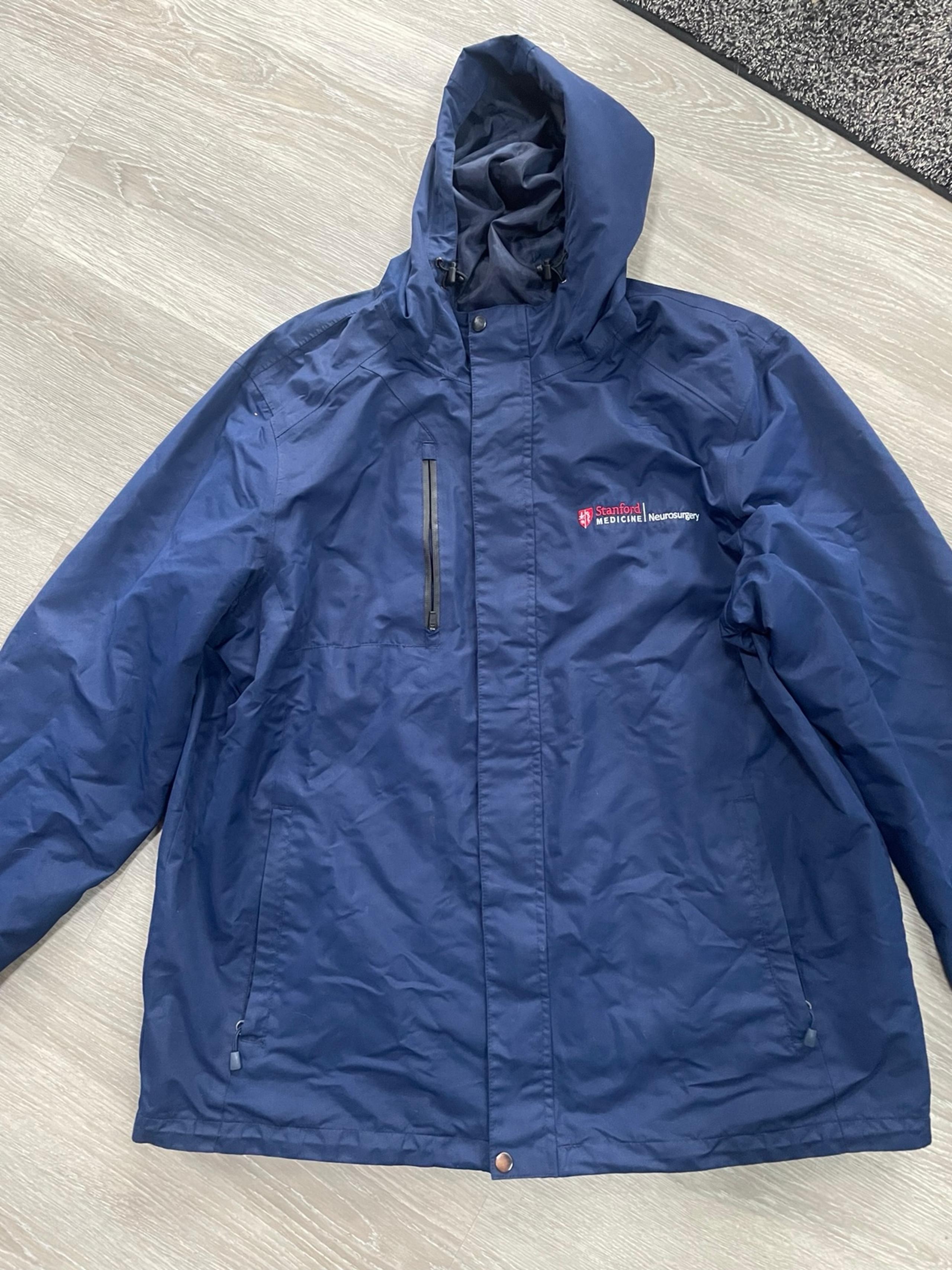 Port authority blue rain coat XXL