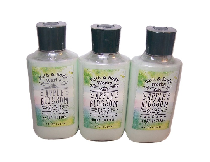 Apple Blossom Body Lotion Bath & Body Works 8 oz Lot of 3