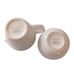 Pottery Barn Sausalito Creamer & Sugar Bowl Set With Spoon Off White Stoneware.