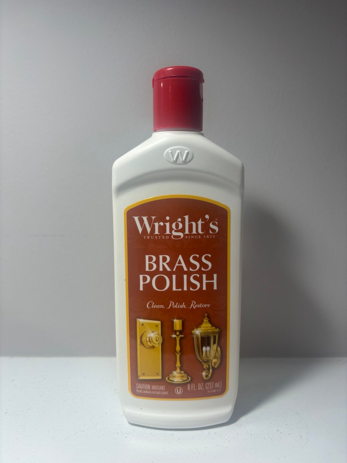 Wrights Brass Polish Opened Bottle 95% full 8 oz