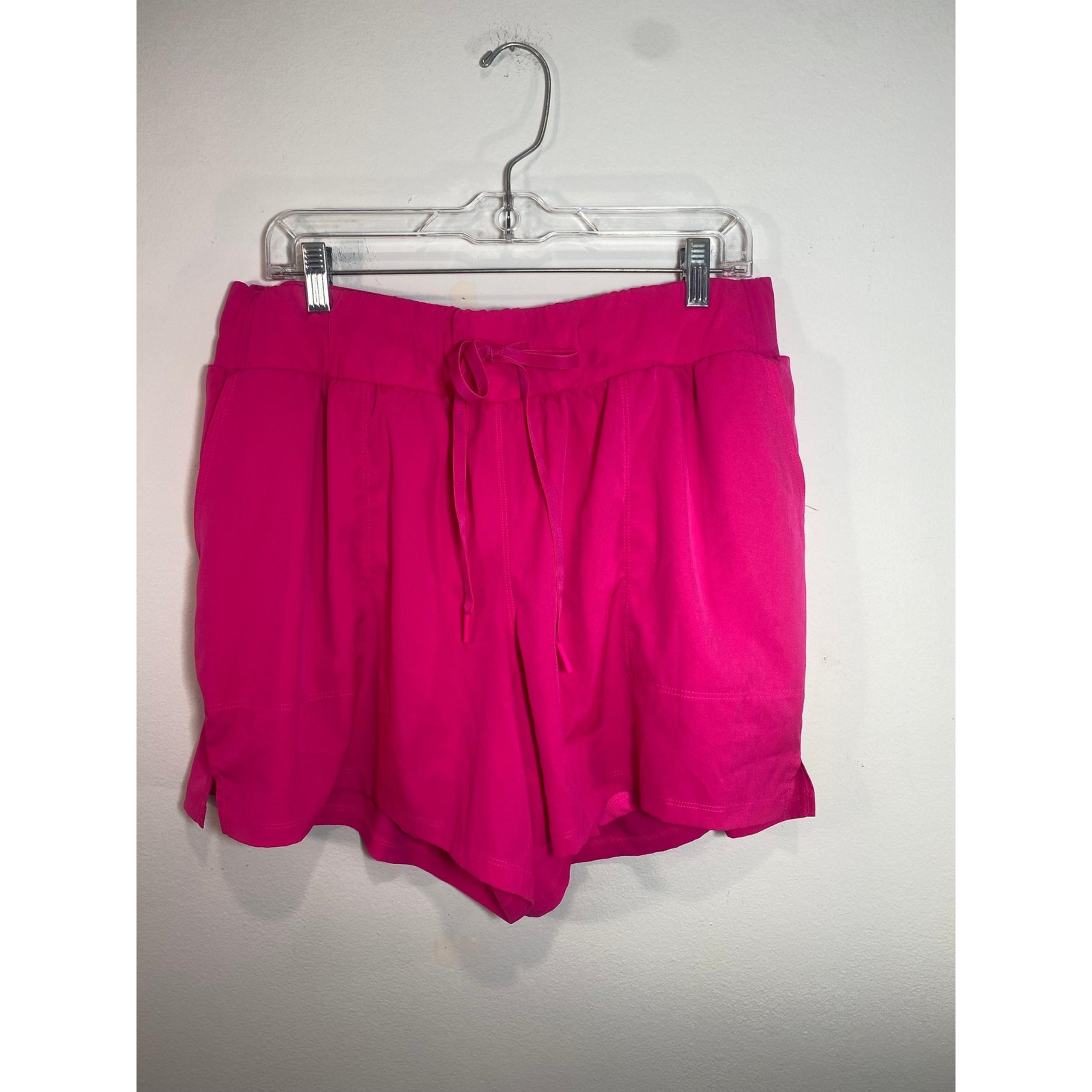 LIVI Lane Bryant Hot Pink Athletic Shorts Drawstring Pockets Plus Size 18/20