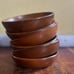 Vintage honey maple Wooden Salad 6 Inch Bowls Set Of 6 ( Vermont