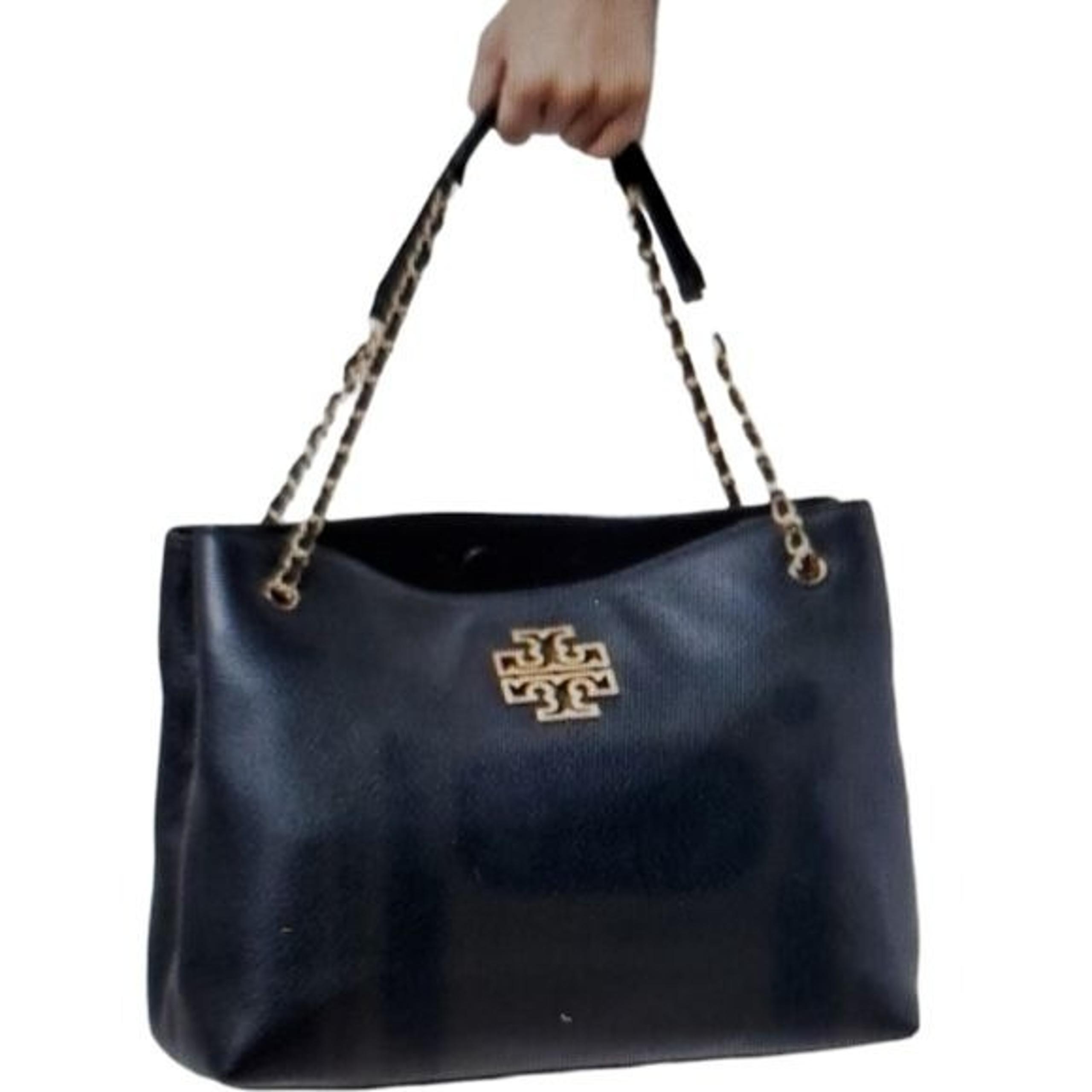 Tory Burch Leather Britten Slouch Bag Shoulder Tote Handbag WOMEN'S WOMAN'S