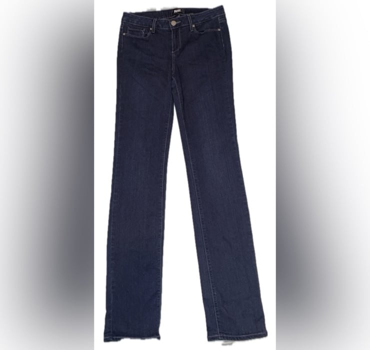 Paige Dark Wash Skyline Straight Leg Jeans Size 29 – Made in USA