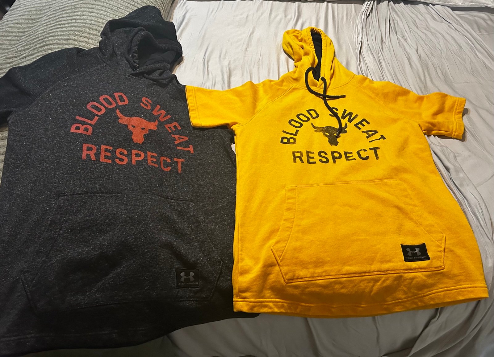 The Rock Under Armour hoodies