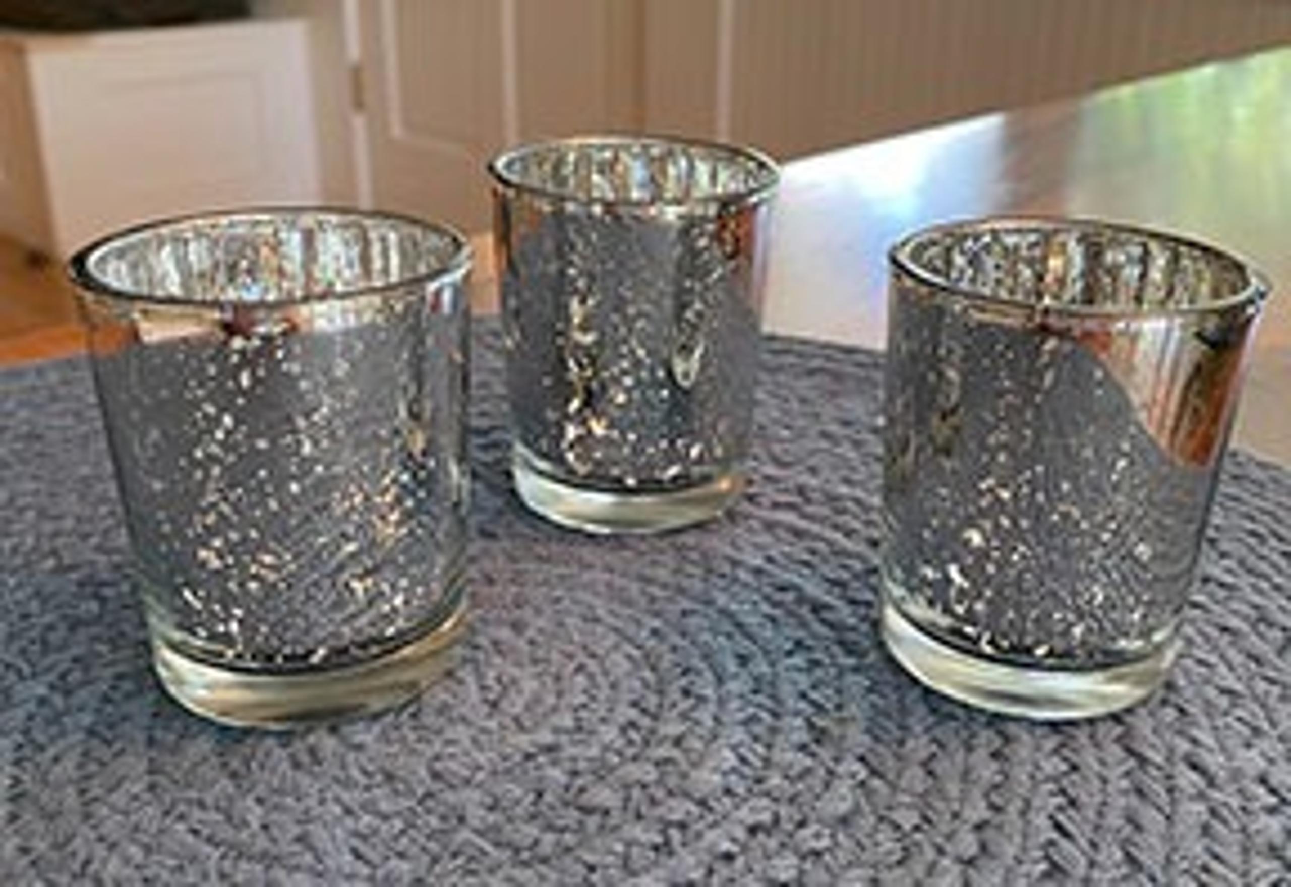Small Mercury Glass Votives