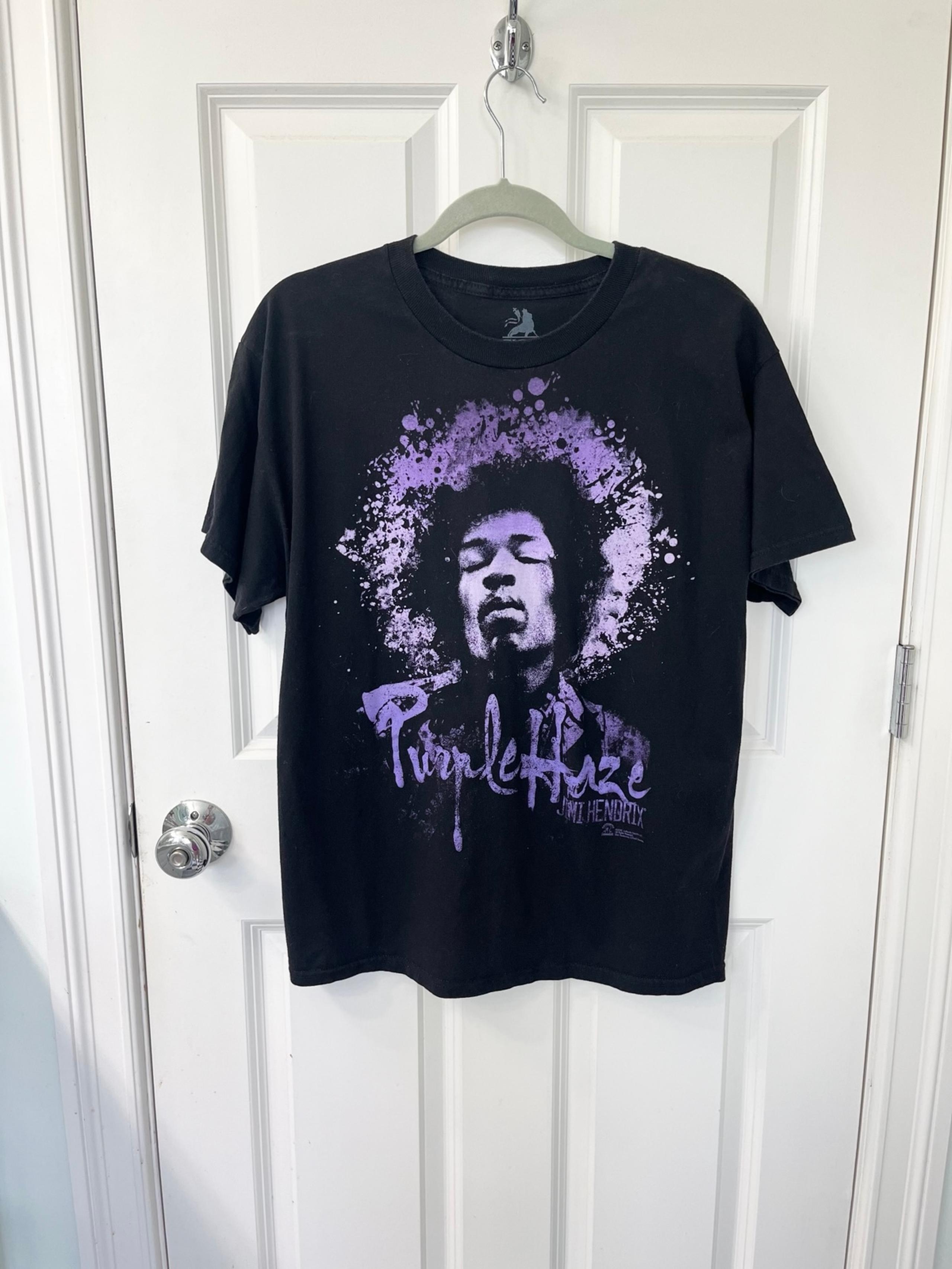 Zion Rootswear men’s graphic t shirt large Jimi Hendrix Purple Haze
