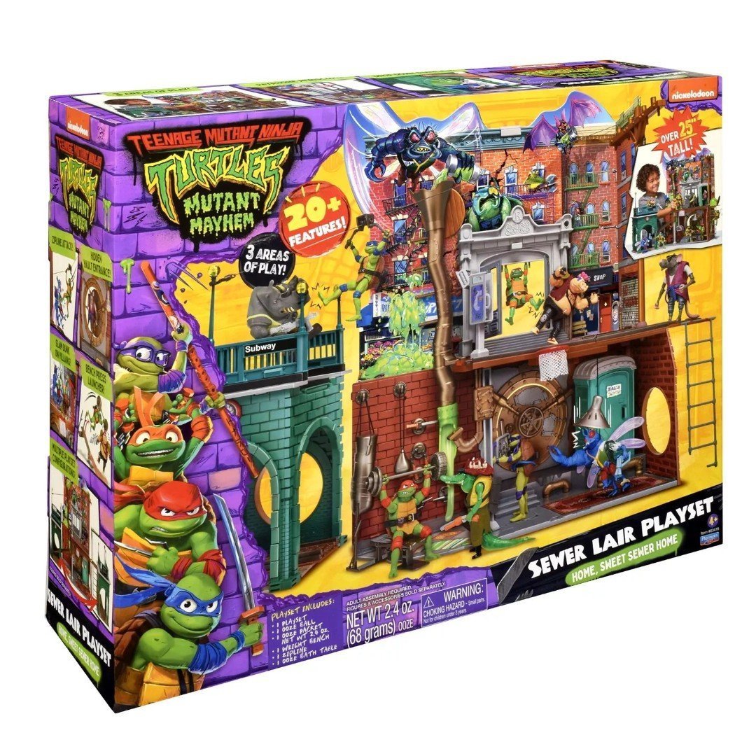 Teenage Mutant Ninja Turtles Mutant Mayhem Sewer Lair Playset by Playmates *NIB*