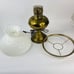Vintage Hobnail White Milk Glass Hurricane lamp