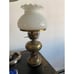 Vintage Hobnail White Milk Glass Hurricane lamp