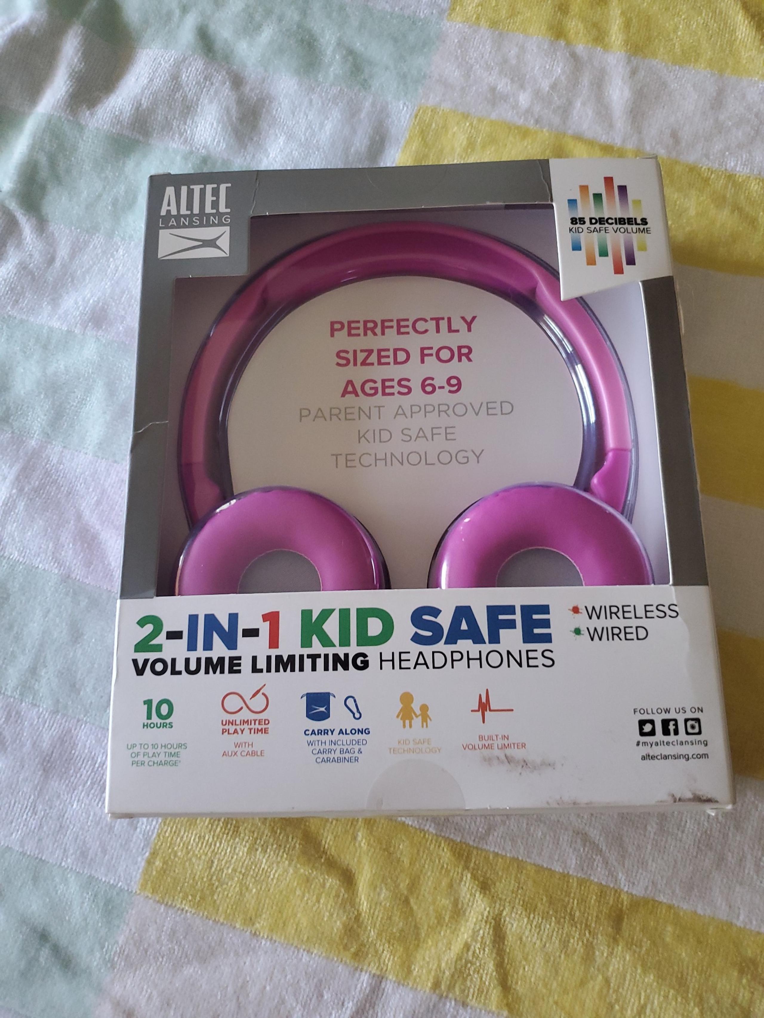 2 in 1 Kid Safe Headphones bluetooth