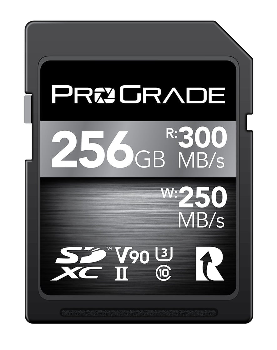 Prograde Digital 256GB SDXC UHS-II U3 Class 10 V90 Cobalt Memory Card