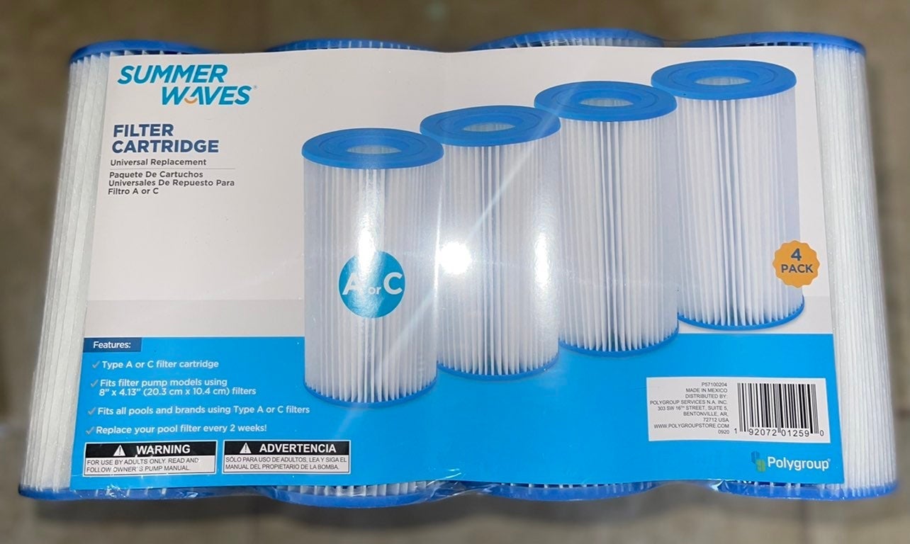 Summer Waves 4pk of A/C Filter Cartridge