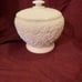 Milk Glass Maple Leaf Cookie Jar
