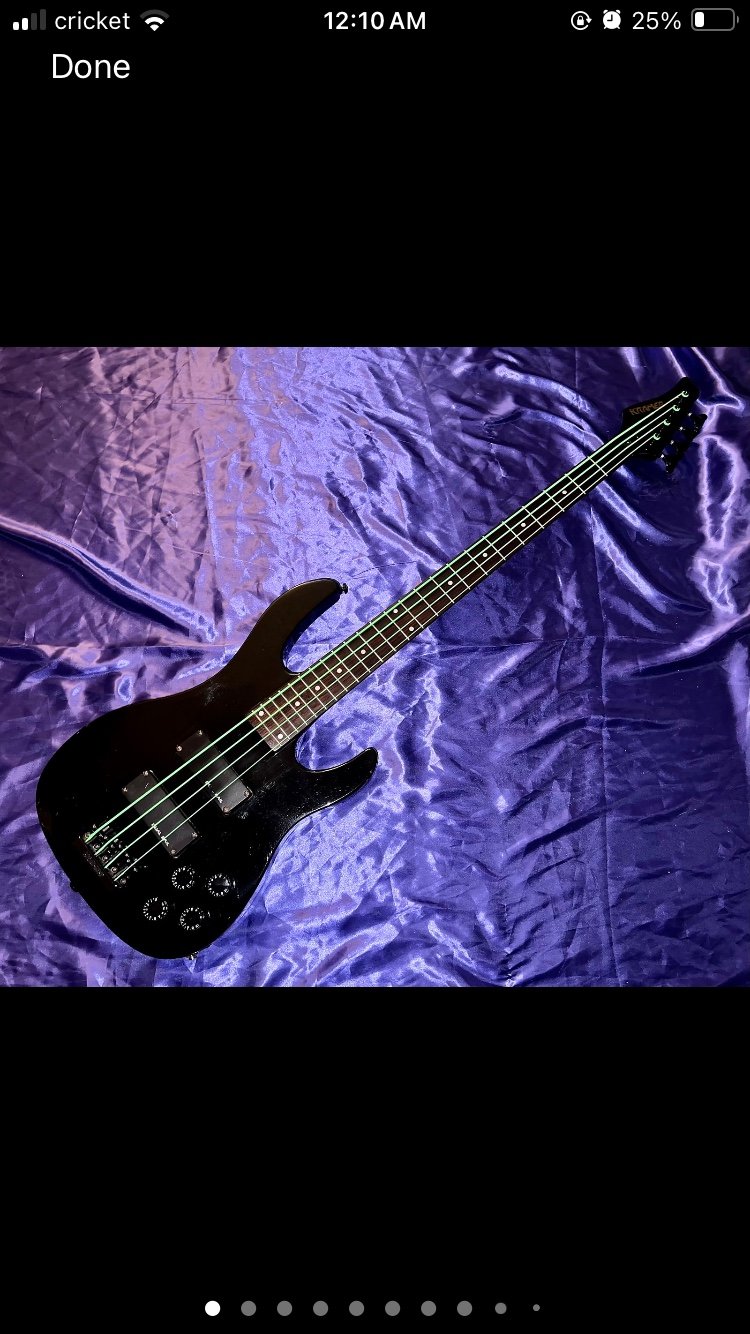 Kramer Baretta Std Late 90’s - Black Bass Guitar