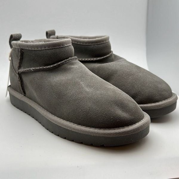 CUSHIONAIRE Women's pull on boot 7.5 GRAY