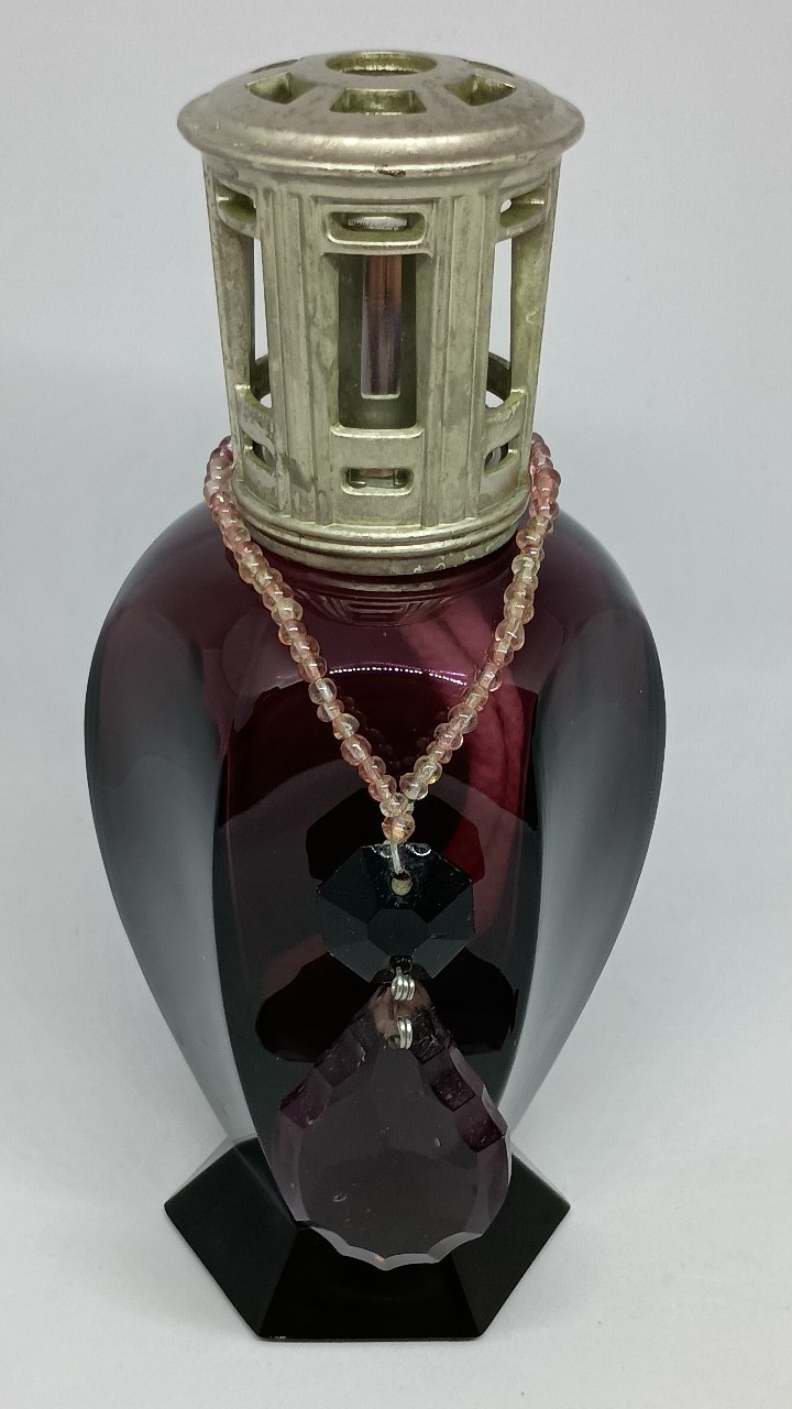 Lampe Berger Paris Athena Amethyst Glass Fragrance Lamp Made In France