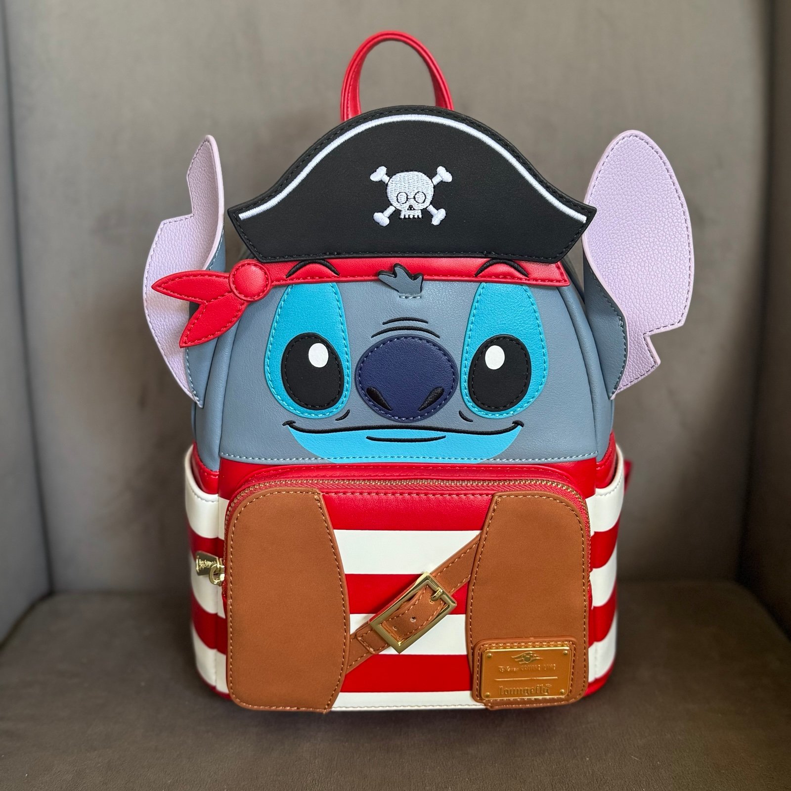 Disney Cruise Line Pirate Stitch Loungefly Mini Backpack NWT