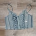 Victoria's Secret NWT Dream Angels Unlined Lace-Up Corset Top M