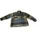 Vintage Traverse Bay Woolen Company Wool Flannel Shirt Green Blue Color 40s 50s