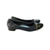 Via Spiga Navy Leather Flats with Patent Leather Toe