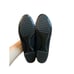 Via Spiga Navy Leather Flats with Patent Leather Toe
