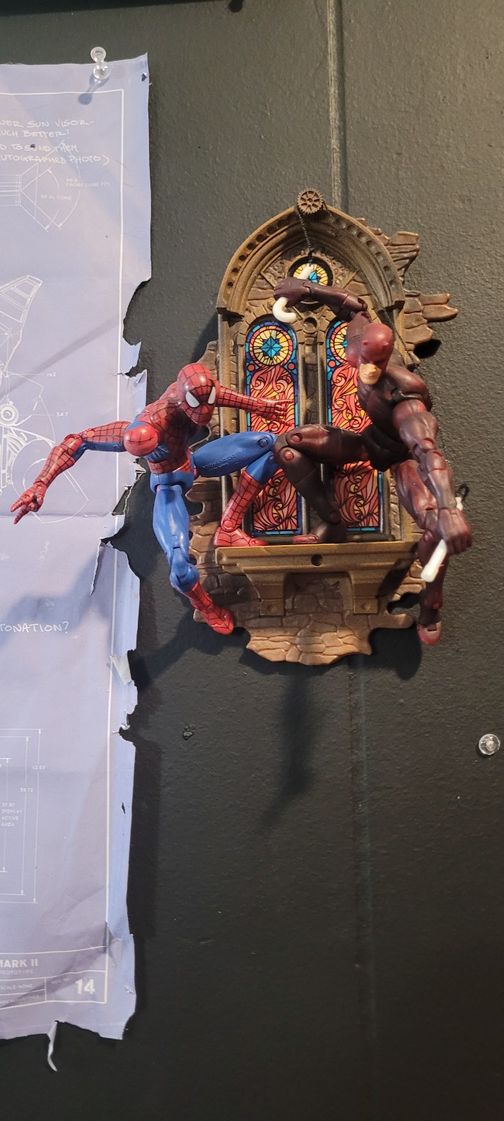 Spider-Man & Daredevil Figure/ comics, DVD bundle