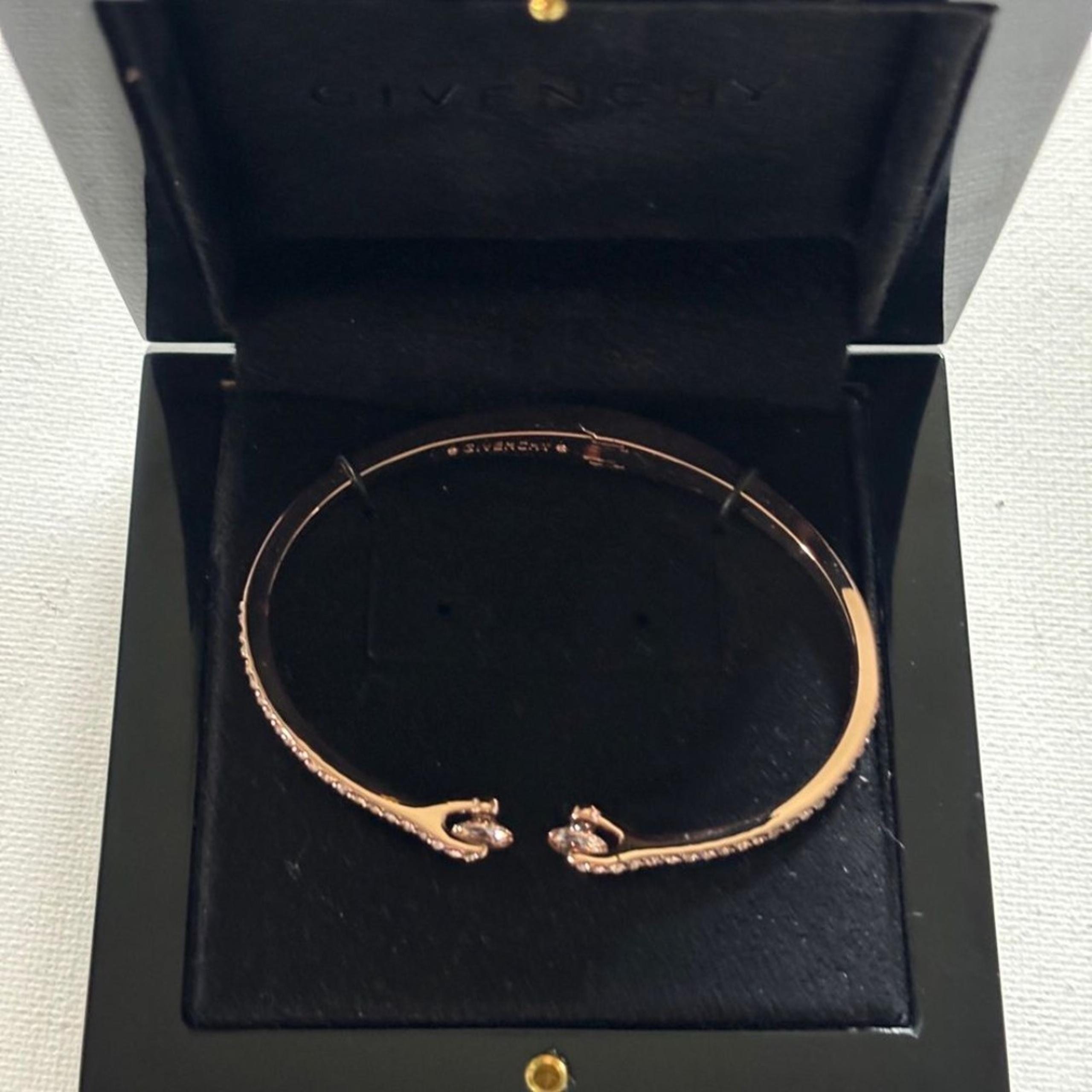 Givenchy Rose Gold Crystal G Cuff Bracelet in Original Box